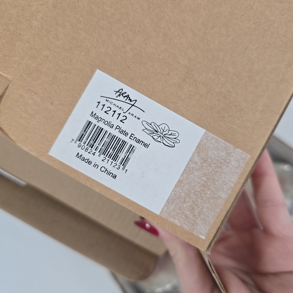 Michael Aram NEW Magnolia Plate Enamel Flower 112112 - Picture 2 of 5